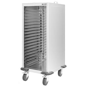 Chariot de pâtisserie - Acier inoxydable - 18 niveaux - pour 18 plateaux de 600x400mm - avec roulettes freinables silencieuses - Product Image 4