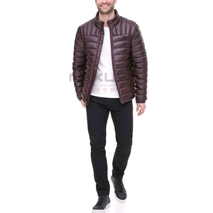 Vêtements d'extérieur pour hommes personnalisés, veste d'hiver matelassée coupe-vent et chaude, vestes d'hiver matelassées en duvet de qualité supérieure - Product Image 4