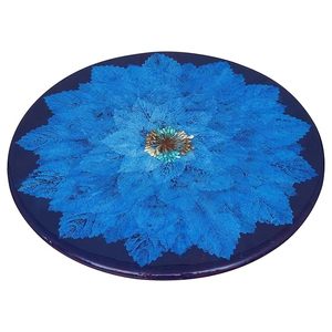 Table à manger de luxe moderne en résine artisanale, design artistique, table basse imperméable pour salon, pour célébration d'anniversaire de mariage - Product Image 5