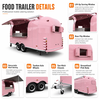 Nouveau fermé en acier inoxydable extérieur nourriture remorque Hotdog chariot Restaurant camion vente au détail glace remorque Pizza Food Shop hôtel café