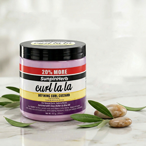 Gel Coiffant Hydratant Anti-Frisottis pour Cheveux Bouclés, Crème Définissante pour Tresses et Twists Afro - Product Image 1