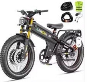 ANIIOKII A9 Pro Max Vélo électrique haute performance à double moteur 1001-2000W >80km/h 60V 70/80Ah Pneus larges - Product Image 5
