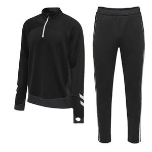 Vêtements de sport de haute qualité Coton Polyester Jogging personnalisé pour hommes Survêtement à rayures unies de haute qualité - Product Image 1