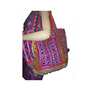 Direct prix usine nouveau concepteur Vintage Banjara sac fermeture ouverte broderie sangle unique doublure en coton fabricant indien - Product Image 6