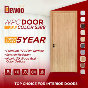 Portes intérieures en WPC de style moderne, nouveau design, finition composite imperméable pour chambre à coucher, salle de bain, cuisine - Vente en gros - Product Image 5