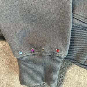 Luxe lourd 500gsm éponge coton fondu pierre lavé pull hommes sweats à capuche surdimensionné impression personnalisée Logo lavage acide hommes sweats à capuche - Product Image 5