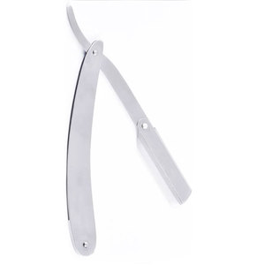 Venta caliente Single Edge Hi-Chromium Acero inoxidable Maquinilla de afeitar recta Desechable Barbero's Safety Cut Throat Razor para el cuidado personal - Product Image 5