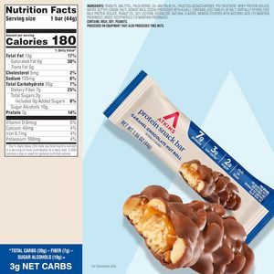 Barra de Snack de Chocolate con Caramelo y Nueces Atkins, Snack Proteico, Paquete de 16 Unidades - Product Image 3