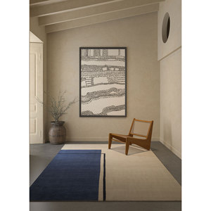 Alfombra de Lana Anudada a Mano Sthir Ivory AIWL-3016, Diseño Abstracto Tabriz para Sala de Estar, Dormitorio, Pasillo, Rectangular 9x12 - Product Image 5