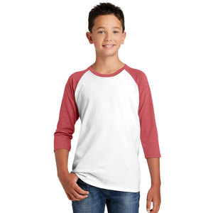 Camiseta Deportiva Juvenil Raglán de Manga 3/4, Camiseta de Béisbol de Algodón para Niños y Niñas, Tallas XS-XL - Product Image 1