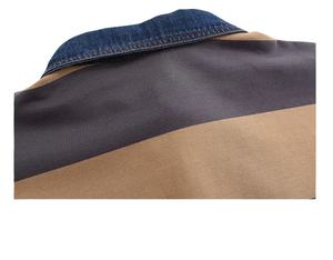 เสื้อโปโลลายทางสำหรับผู้ชายเสื้อโปโลผ้าฝ้ายสีเขียวสีขาวชุดคู่ลำลองทรงหลวมเสื้อโปโลคอตัดกันแนววินเทจ - Product Image 5