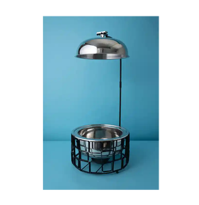 Casserole décorative en bois et métal Ramadan avec couvercle étui chaud de qualité supérieure pour les utilisations en festival - Product Image 3