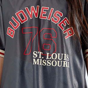 Nouveau maillot en maille respirante à manches courtes en polyester 100% pour l'été, taille personnalisée unisexe, col en V - Product Image 6