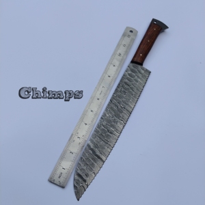 New Arrivals Eco-Friendly Stocked Damascus Steel <b>Bread</b> <b>Knife</b> Chef <b>Knife</b> Hot Sale Kitchen <b>Knives</b> with Walnut Wood Handle Cutlery - Product Image 4