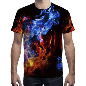 Venta al por mayor por encargo OEM hombres sublimación camiseta algodón camiseta impresión personalizada hombres camisetas con logotipo de colores personalizados - Product Image 2