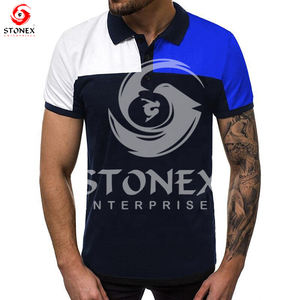 Polo informal para hombre al por mayor, ropa de verano de secado rápido de alta calidad, manga corta estampada, talla XL - Product Image 3