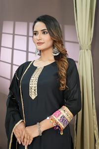 Neeta Creation Modern Traditional Indian Cotton Silk Designer Salwar Kameez Dupatta para mujeres de secado rápido para ocasiones de fiesta - Product Image 4