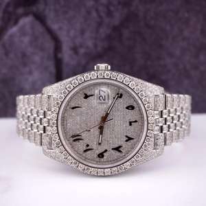 นาฬิกาสแตนเลสประดับเพชรเพชรทรงกลม - Product Image 2