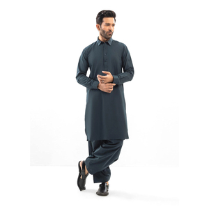 Robe pakistanaise Shalwar Kameez pour hommes en coton de bonne qualité d'approvisionnement direct d'usine pour la fête Salwar Kameez pour hommes - Product Image 6