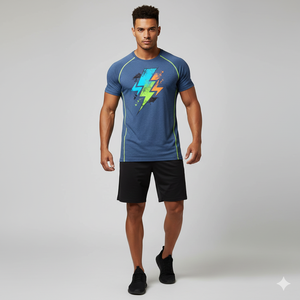 Camiseta de Cuello Redondo para Hombre, Algodón Suave y Duradero, Transpirable, Ajuste Cómodo, Ropa Casual, Calidad Premium, Color Sólido de Moda - Product Image 2