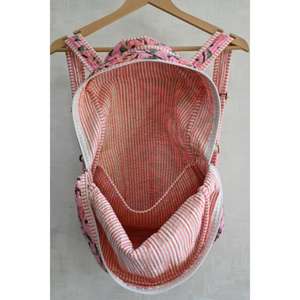 Sac à dos miniature en coton matelassé fait main léger, imprimé floral indien, style bohème, avec fermeture éclair, pour le camping, l'usage quotidien, unisexe, tous - Product Image 6