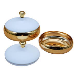 Ensemble de 3 casseroles en acier inoxydable avec couvercle noir de luxe, finition cuivre, bon prix pour la maison et l'hôtel - Product Image 5