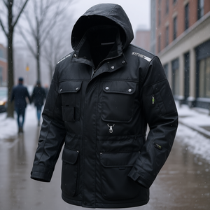 Veste d'hiver BOSTON TEXXOR noire style imperméable - Product Image 3