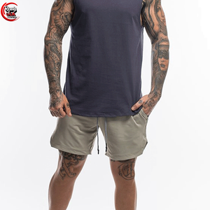 Pantalones cortos estampados personalizados a la moda, ropa de calle alta, algodón Vintage personalizado para hombres, sudor 3DScreen Foam Puff Print Mesh Short - Product Image 5