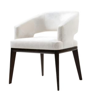 Timeless Modern Luxury Dining <b>Chair</b> Dark Cocoa Finish <b>Upholstered</b> Contemporary Design Wood Frame Home Apartment Hotel Restaurant - Product Image 1