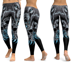 Logo côtelé par sublimation personnalisée collants vêtements de sport imprimés pour femmes pantalons leggings de yoga et de gymnastique - Product Image 5