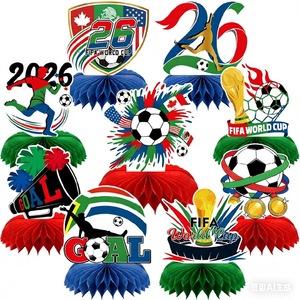 2026 for World Cup <b>Honeycomb</b> Table Centerpiece Party <b>Decoration</b> for Canada Mexico USA - Product Image 1