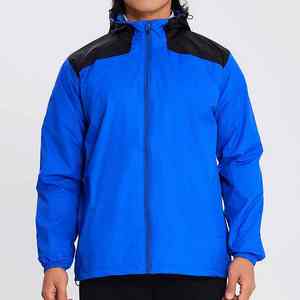 แจ็คเก็ตกันลมแบบซิปครึ่งฤดูใบไม้ผลิสำหรับผู้ชายเสื้อกันลมแบบลำลองลายพรางสองชั้น100% โพลีเอสเตอร์ - Product Image 3