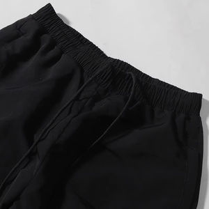 Pantalones Deportivos Personalizados, Estilo Retro, Holgados, Casuales, Negros, de Cintura Alta, para Hombre, Pierna Ancha, con Franja Reflectante, Cortavientos - Product Image 5