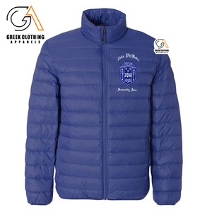 Chaqueta Acolchada Zeta Phi Beta Azul Rey 100% Poliéster Tejido Transpirable Acolchado con Cresta Bordada Sororidad Vida Griega - Product Image 2