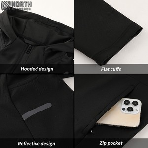 Conjunto de chándal de invierno de dos piezas personalizado sólido para hombre transpirable 100% algodón ajuste holgado cintura elástica ropa de calle informal camiseta - Product Image 5