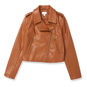 Chaquetas de cuero económicas hechas a medida de alta calidad para mujer Chaquetas ecológicas a bajo precio - Product Image 1