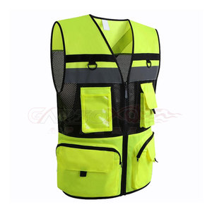 Gilet de sécurité réfléchissant haute visibilité avec poche fabriqué dans le meilleur matériau gilet de sécurité vente en gros - Product Image 2