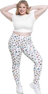 Leggings de cintura alta de talla grande para mujer, pantalones de entrenamiento transpirables suaves con Control de barriga, estilo informal - Product Image 6