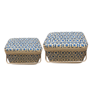 ผลิตภัณฑ์ชั้นนำจัดระเบียบและตกแต่งด้วยตะกร้าไม้ไผ่ทำด้วยมือในรูปทรงและขนาดต่างๆ - Product Image 1