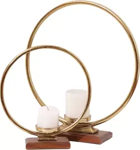 ที่วางเทียนทรงกลม (ทอง) - Product Image 1