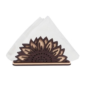 Porte-boîte à mouchoirs magnétique en bois Rangement de serviettes en laiton pour décoration de voiture de cuisine à la maison - Product Image 4