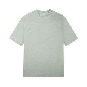 Men's Summer Oversized 100% Cotton T-Shirt Custom Logo <b>Acid</b> Wash <b>Drop</b> Shoulder O-Neck Short Sleeve Anti-Pilling Formal Letter - Product Image 5