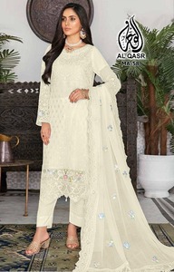 ÚLTIMO DISEÑADOR GEORGATTE CON PESADO BORDADO SECUENCIA TRABAJO SALWAR TRAJE - Product Image 3