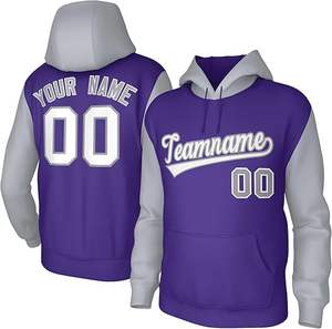 Sudadera personalizada superior de servicio rápido-Hombres jóvenes, Personalice sus propias sudaderas con capucha Logotipo de número de nombre de equipo cosido - Product Image 4