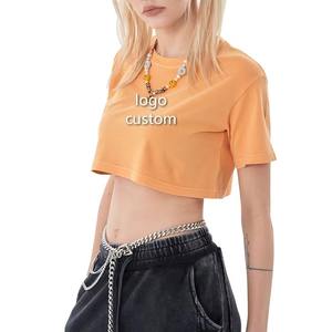 Tops d'été respirants personnalisés Chemises de couleur unie pour femmes Crop Top confortable pour femmes Crop Top disponible Taille S - Product Image 2
