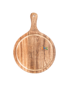 Tabla de servicio de corte de madera Natural, picadora de madera con mango para restaurante o casa - Product Image 3