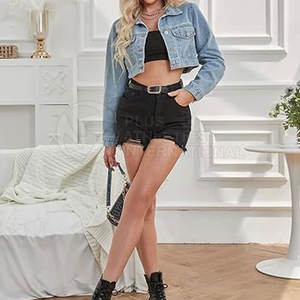 Respirant de haute qualité nouveau meilleur haut court vestes prix bon matériel abordable professionnel conception femmes haut court vestes - Product Image 5