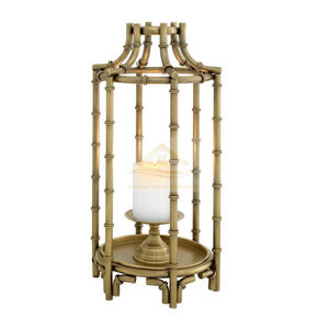 Candelabro de diseño real de Metal, candelabro de cuatro velas para Iglesia y Villa, candelabro de mesa, pulido brillante de Color dorado - Product Image 5