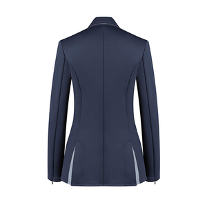 Manteau d'équitation pour dames Navy 4 Way Stretch Fabric Two Front Pocket Zipper On Wrist Multicolor Logo Manufacturer OEM - Product Image 2