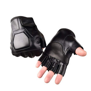 Haute qualité haltérophilie Gym entraînement fitness gants Gym cuir antidérapant gants demi-doigt Fitness gants pour unisexe - Product Image 3